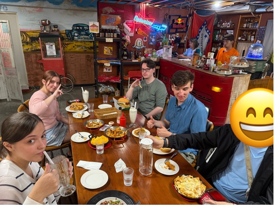 a group of people dining at Arkansas Diner